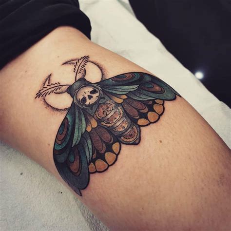 detailed moth tattoo|30 Best Moth Tattoo Ideas You Should Check